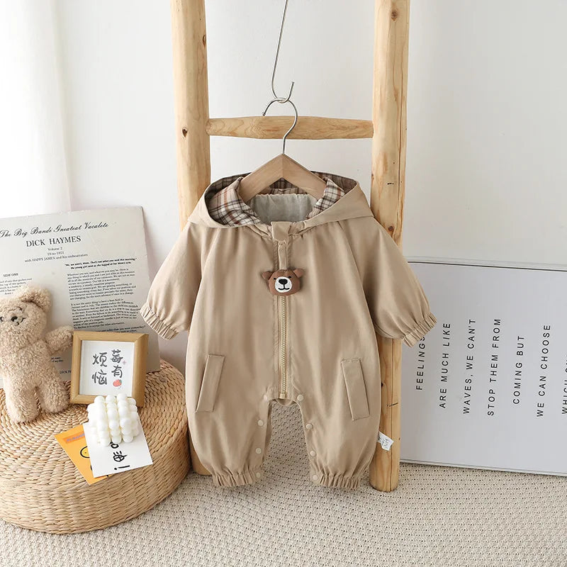 Spring Baby Romper - Cute Newborn Outfit, Unisex Casual Jumpsuit for 0-12M, Soft & Comfortable