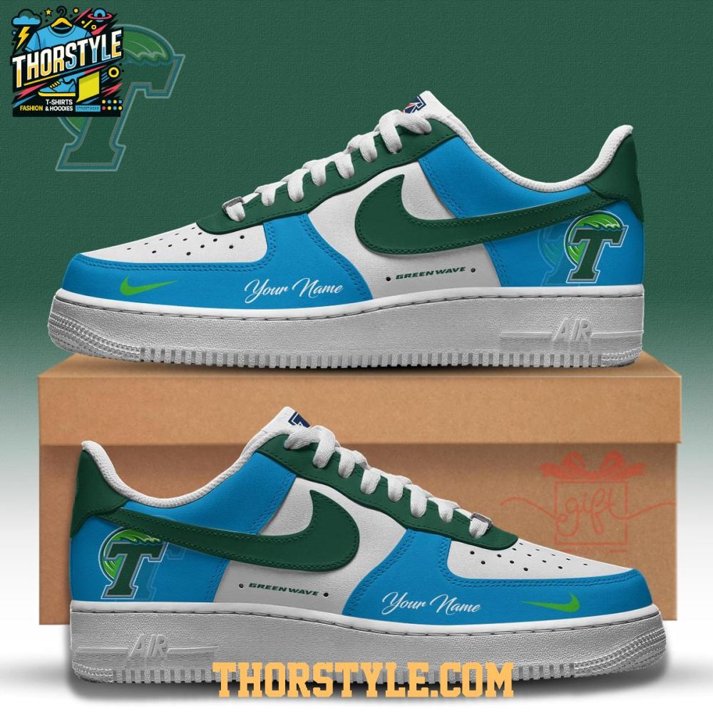 Tulane Green Wave 2025 Go Green Wave Personalized Air Force 1 Shoes
