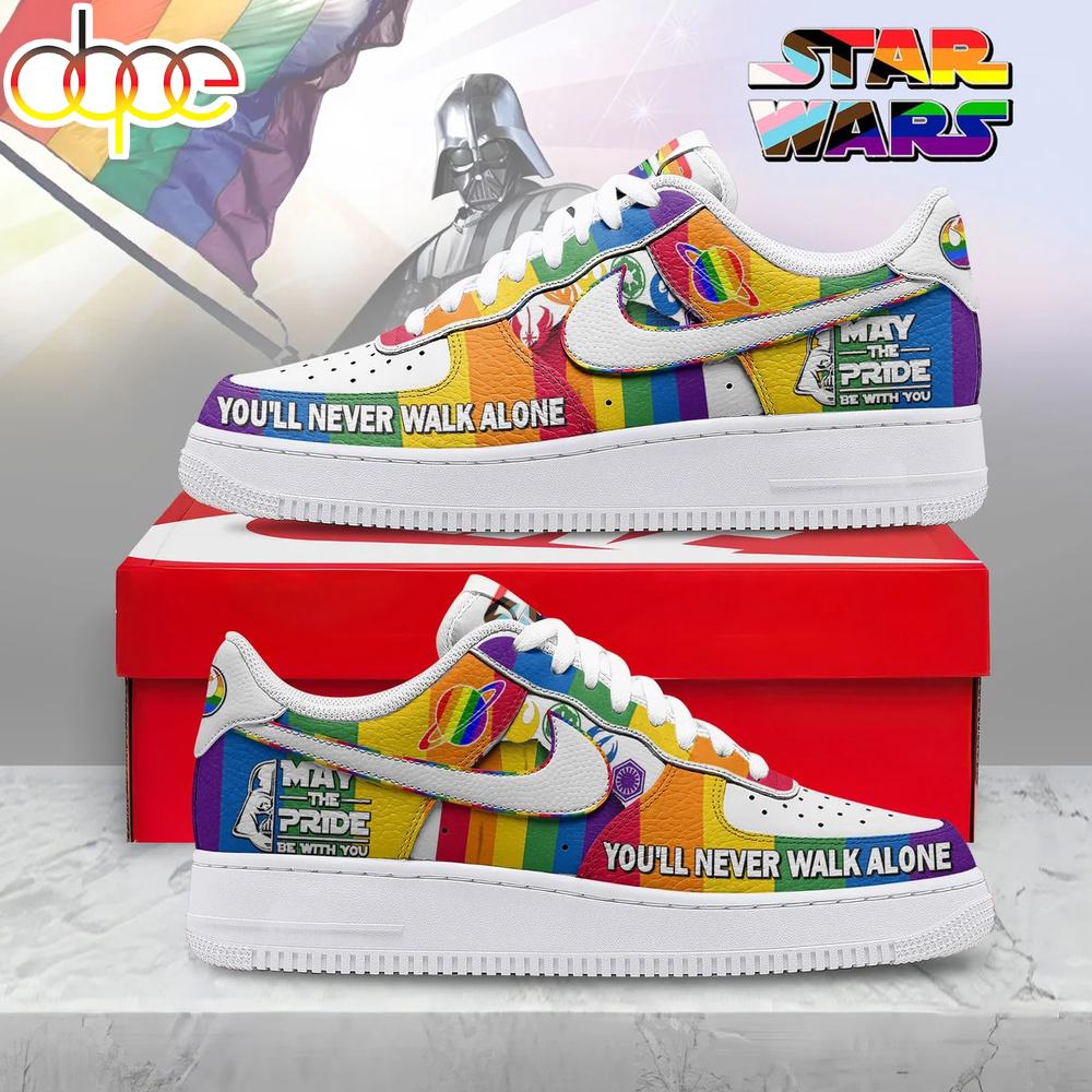 Star Wars You'Ll Never Walk Alone Air Force 1 Shoes For Fans